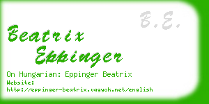 beatrix eppinger business card